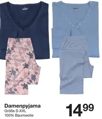 Zeeman Damenpyjama Angebot