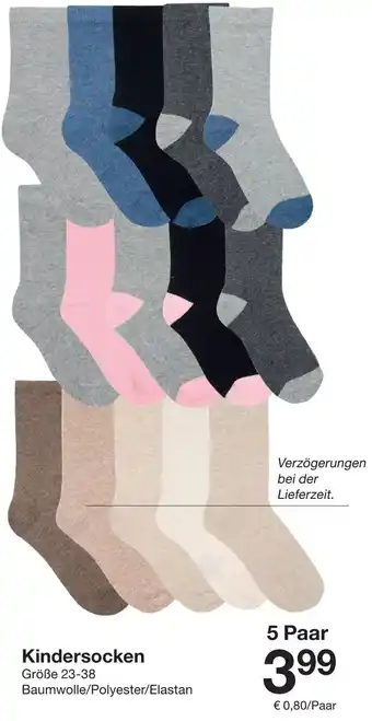 Zeeman Kindersocken Angebot