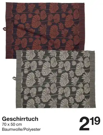 Zeeman Geschirrtuch Angebot