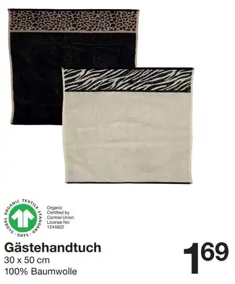 Zeeman Gästehandtuch Angebot