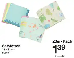 Zeeman Servietten Angebot