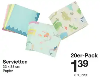 Zeeman Servietten Angebot