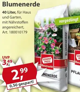 Sonderpreis Baumarkt Blumenerde Angebot