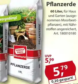 Sonderpreis Baumarkt Pflanzerde Angebot