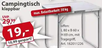 Sonderpreis Baumarkt Campingtisch klappbar Angebot