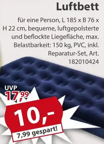 Sonderpreis Baumarkt Luftbett Angebot