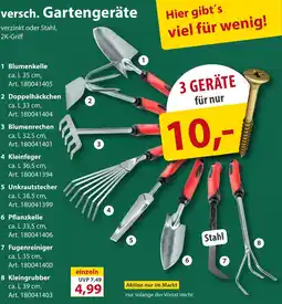 Sonderpreis Baumarkt versch. Gartengeräte Angebot