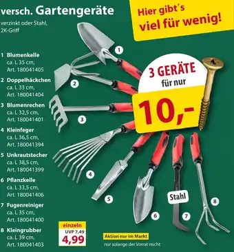 Sonderpreis Baumarkt versch. Gartengeräte Angebot