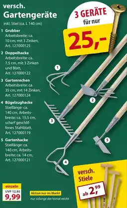 Sonderpreis Baumarkt versch. Gartengeräte Angebot
