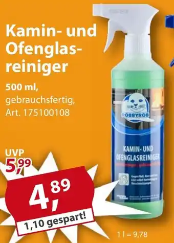 Sonderpreis Baumarkt Kamin- und Ofenglasreiniger Angebot