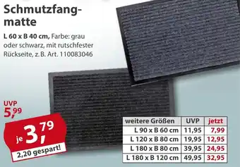 Sonderpreis Baumarkt Schmutzfangmatte Angebot