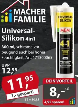 Sonderpreis Baumarkt MEM Universal Silikon 4in1 Angebot