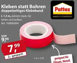 Sonderpreis Baumarkt Pattex Kleben statt Bohren doppelseitiges Klebeband Angebot