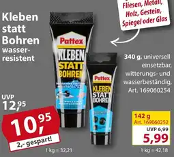Sonderpreis Baumarkt Pattex Kleben statt Bohren wasserresistent Angebot