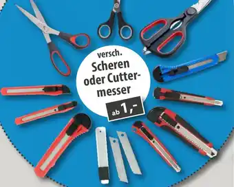 Sonderpreis Baumarkt versch. Scheren oder Cuttermesser Angebot
