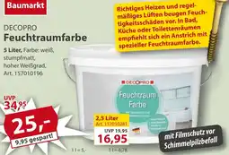 Sonderpreis Baumarkt DECOPRO Feuchtraumfarbe Angebot