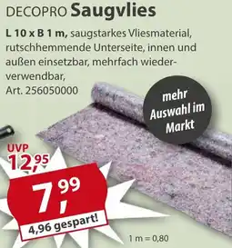 Sonderpreis Baumarkt DECOPRO Saugvlies Angebot