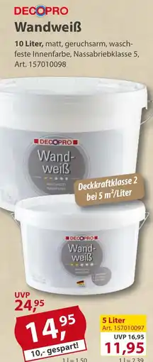 Sonderpreis Baumarkt DECOPRO Wandweiẞ Angebot