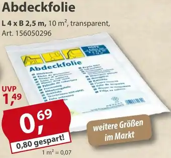 Sonderpreis Baumarkt Abdeckfolie Angebot