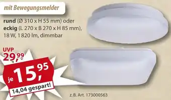Sonderpreis Baumarkt LED-Wand und Deckenleuchte rund oder eckig Angebot