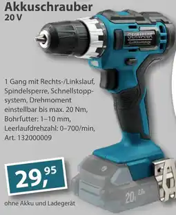 Sonderpreis Baumarkt GERMANIA Akkuschrauber 20 V Angebot