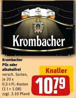 REWE Krombacher Pils oder alkoholfrei Angebot