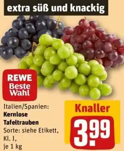 REWE Kernlose Tafeltrauben Angebot