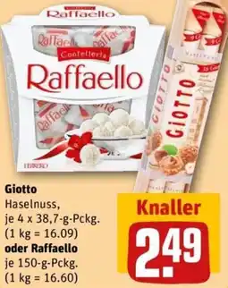 REWE Giotto oder Raffaello Angebot