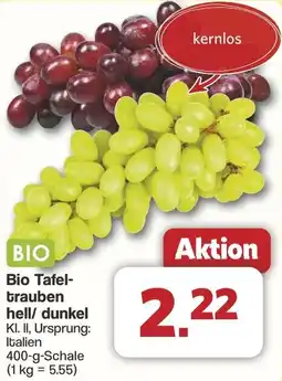Famila Nord West Bio Tafeltrauben hell/ dunkel Angebot