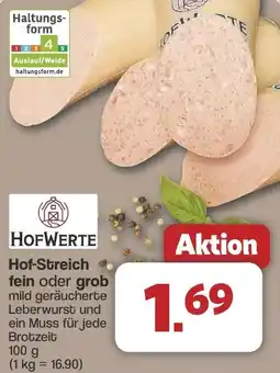 Famila Nord West HOFWERTE Hof-Streich fein oder grob Angebot