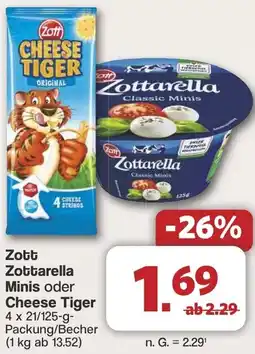 Famila Nord West Zott Zottarella Minis oder Cheese Tiger Angebot