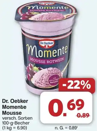 Famila Nord West Dr. Oetker Momente Mousse Angebot