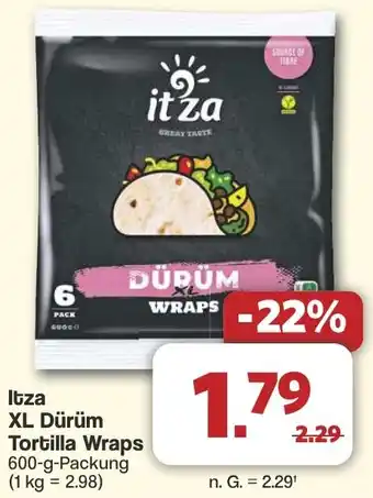 Famila Nord West Itza XL Dürüm Tortilla Wraps Angebot