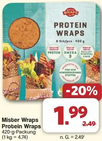 Famila Nord West Mister Wraps Protein Wraps Angebot