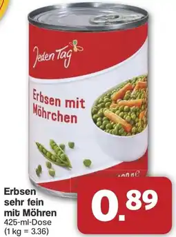 Famila Nord West Erbsen sehr fein mit Möhren Angebot