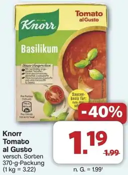 Famila Nord West Knorr Tomato al Gusto Angebot
