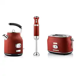 Netto Marken-Discount Westinghouse Frühstücksset WES14 rot Angebot