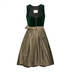 Netto Marken-Discount Midi Dirndl Livia Samt Grün Angebot