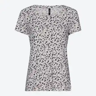 NKD Damen-T-Shirt mit Rundhalsausschnitt, gemustert Angebot