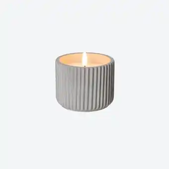 NKD LED-Echtwachskerze mit Stein-Kerzenhalter, ca. 10x10x8cm Angebot