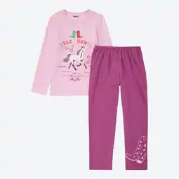 NKD Kinder-Mädchen-Schlafanzug mit Pferde-Aufdruck, 2-teilig Angebot