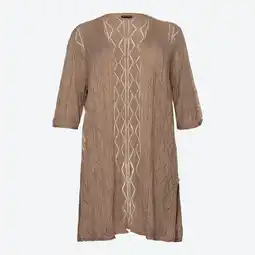 NKD Damen-Strickjacke mit Ajourmuster, große Größen Angebot