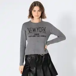 NKD Damen-Pullover mit Glitzer-Schriftzug Angebot