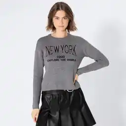 NKD Damen-Pullover mit Glitzer-Schriftzug Angebot