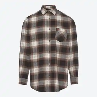 NKD Herren-Langarm-Flanellhemd mit Kentkragen Angebot