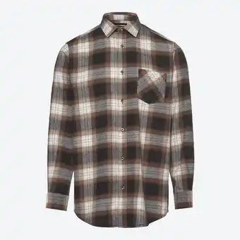 NKD Herren-Langarm-Flanellhemd mit Kentkragen Angebot