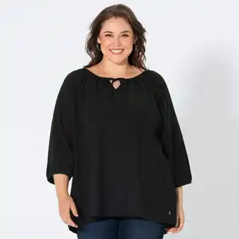 NKD Damen-Langarmshirt mit Crincle-Effekt, große Größen Angebot