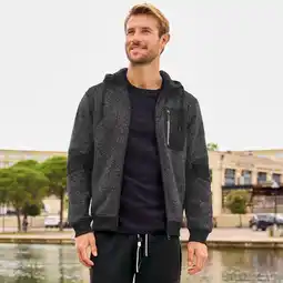 NKD Herren-Hoodie-Jacke mit angerauter Innenseite Angebot