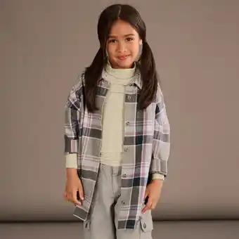 NKD Kinder-Mädchen-Oversized-Bluse im Karo-Design Angebot