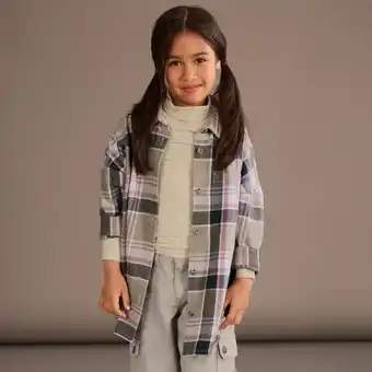 NKD Kinder-Mädchen-Oversized-Bluse im Karo-Design Angebot
